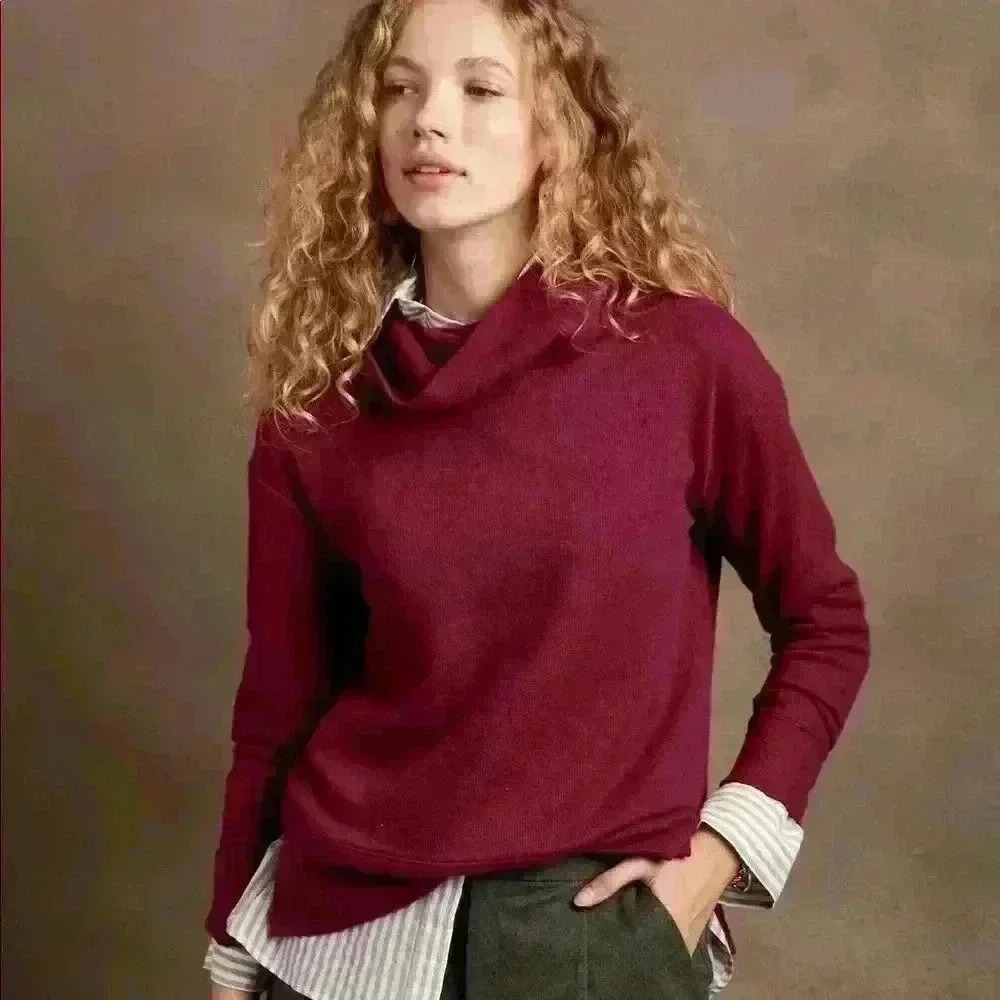 Banana Republic Cozy Cowl-Neck Sweatshirt